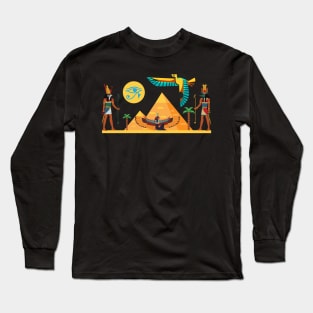 Ancient Egypt Pyramid guards Long Sleeve T-Shirt